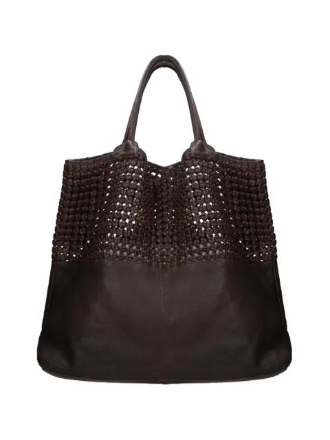 leather tote bag by ELENA IACHI