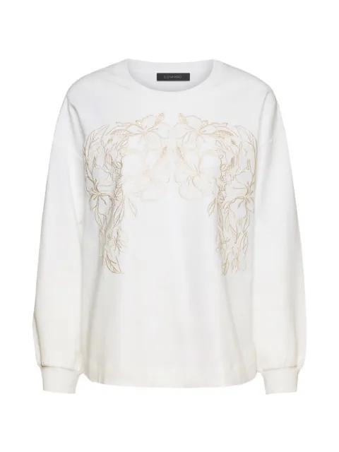 Embroidered cotton sweatshirt by ELENA MIRO