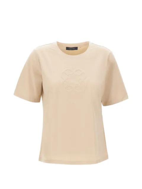 monogram-embossed T-shirt by ELENA MIRO