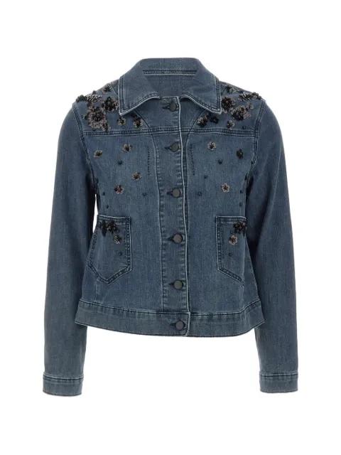 sequin-embellished denim jacket by ELENA MIRO
