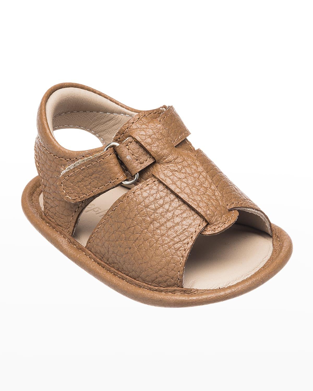 Boy's Caged Leather Sandals, Baby/Toddler/Kids by ELEPHANTITO