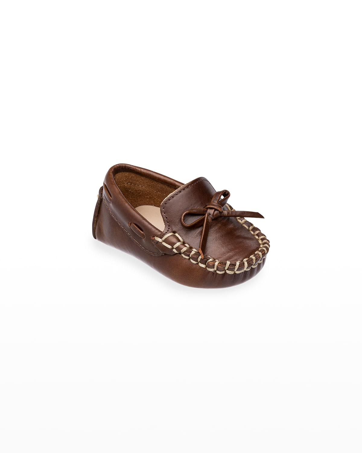 Boy's Driver Leather Loafers, Baby by ELEPHANTITO