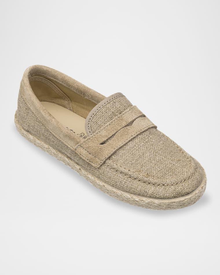 Boy's Espadrille Linen Loafers, Baby/Toddlers/Kids by ELEPHANTITO