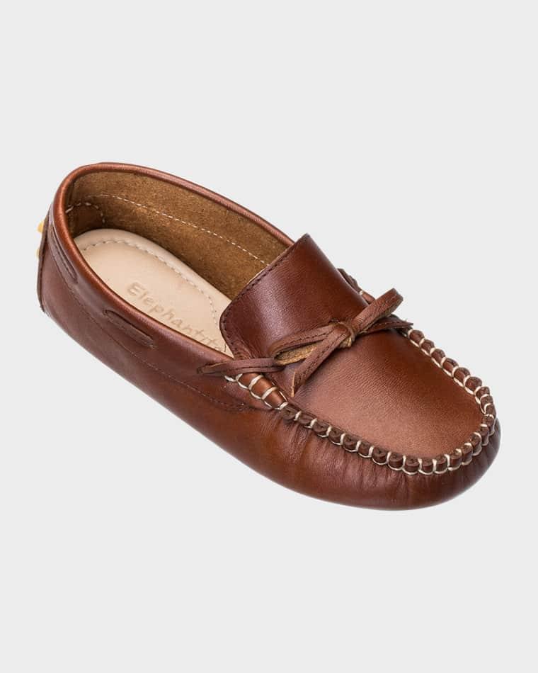 Boys' Leather Driver Loafers, Baby by ELEPHANTITO