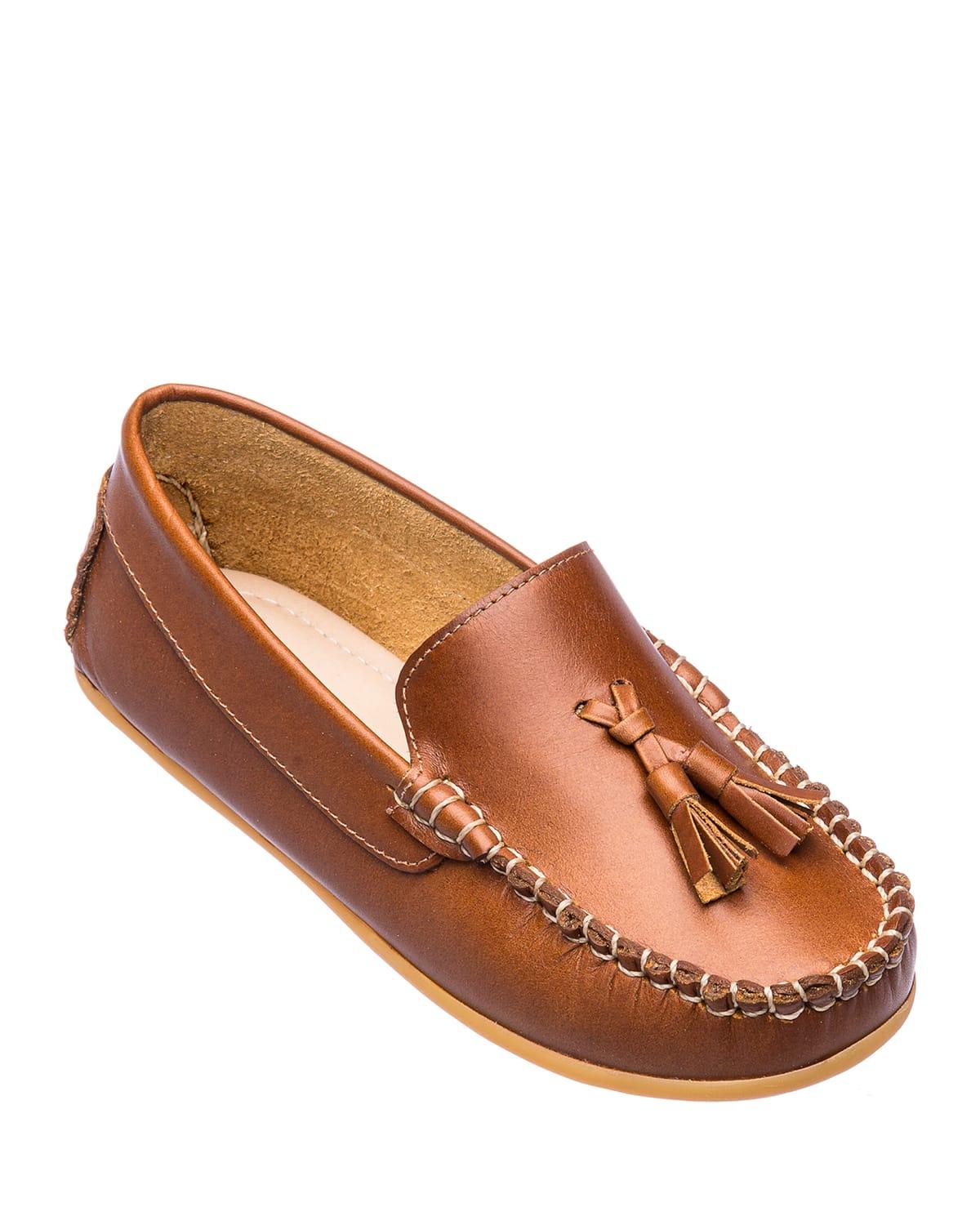 Boy's Monaco Leather Loafers by ELEPHANTITO