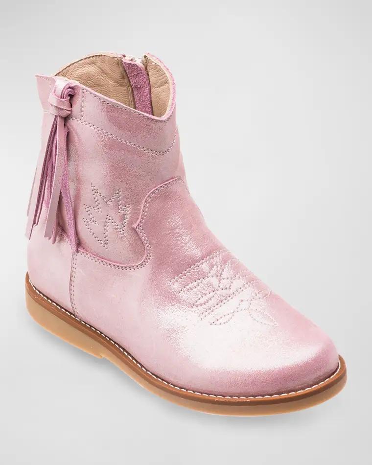 Girl's Hannah Suede Western Boots, Toddler/Kids by ELEPHANTITO