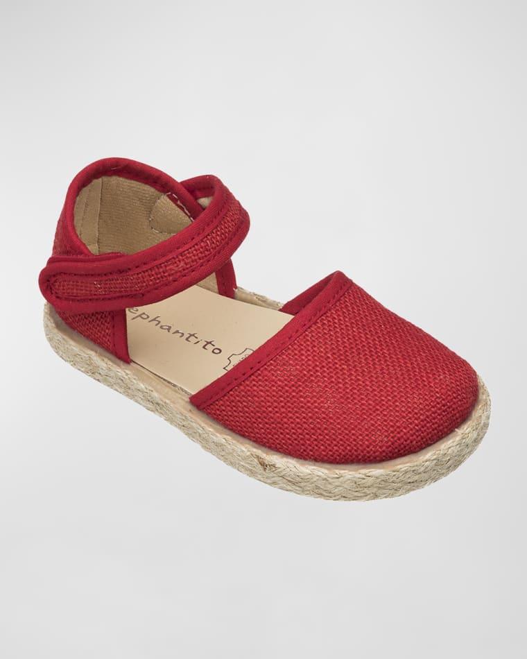 Girl's Linen Classic Espadrille Sandals, Baby/Toddler/Kid by ELEPHANTITO