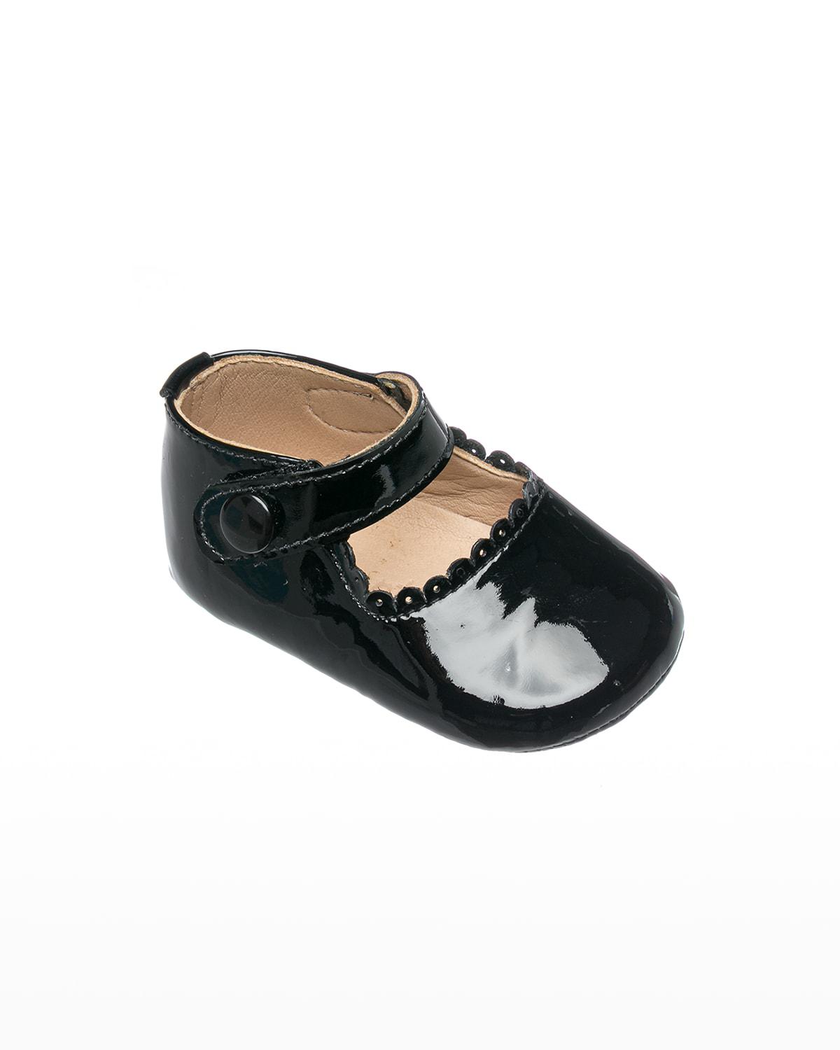 Girl's Scalloped Leather Mary Jane, Baby by ELEPHANTITO