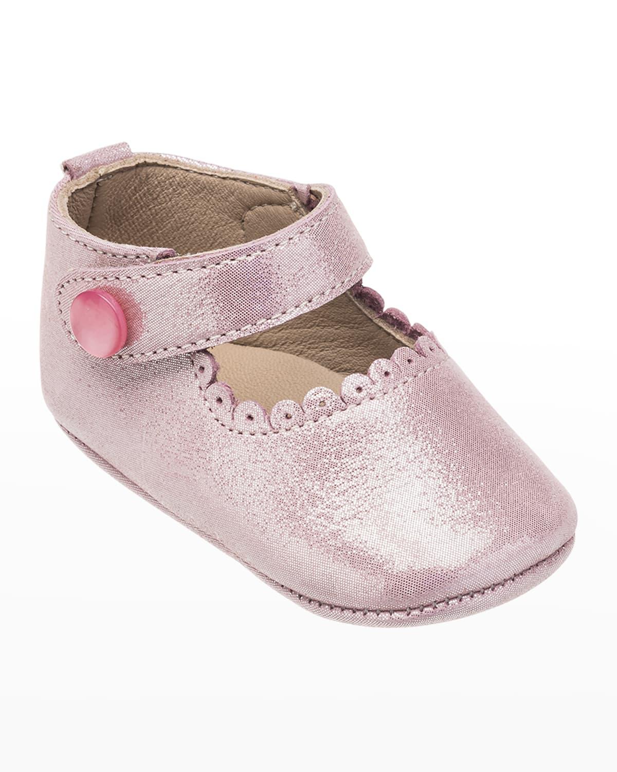 Girl's Scalloped Leather Mary Jane, Baby by ELEPHANTITO