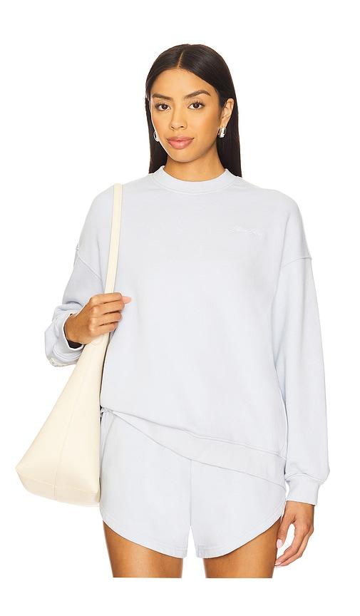 Eleven Eleven Oversized Crew Sweatshirt in Baby Blue by ELEVEN ELEVEN