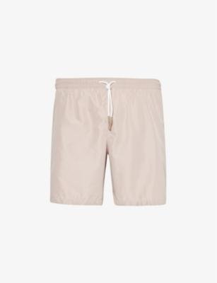 Drawstring-waist flap-pocket swim shorts by ELEVENTY
