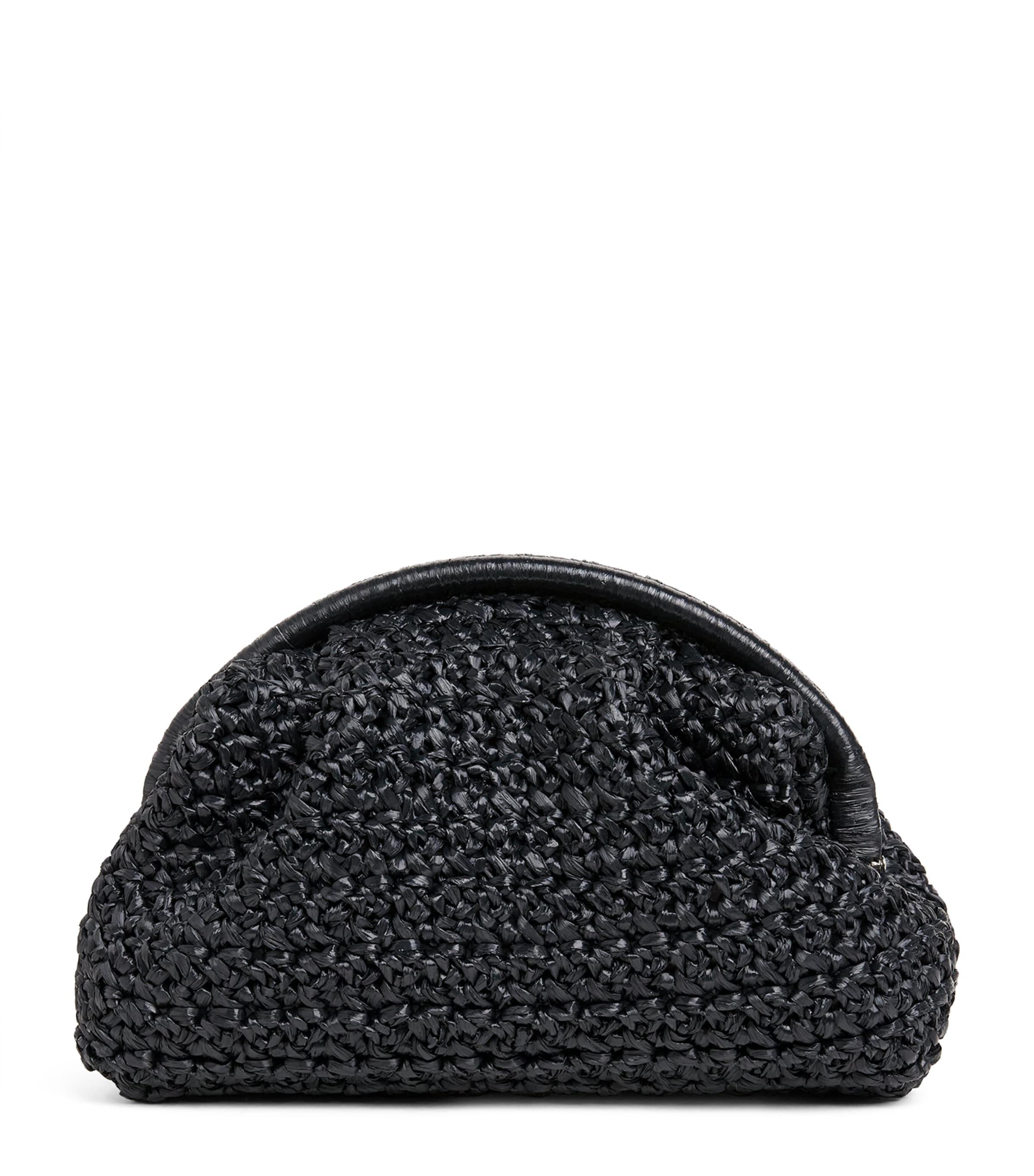Eleventy Raffia Woven Clutch Bag by ELEVENTY