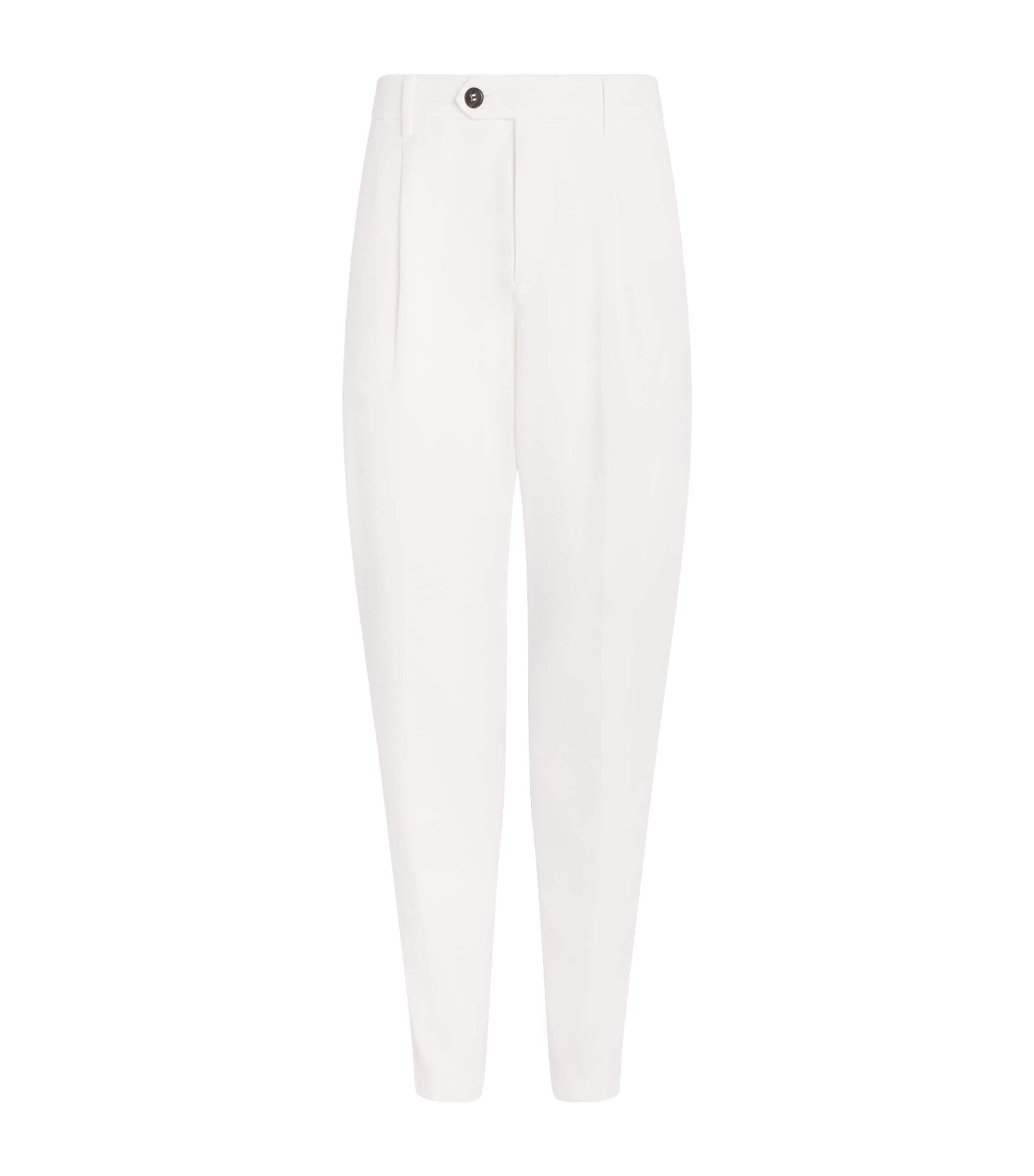 Eleventy Stretch-Cotton Relaxed Trousers by ELEVENTY