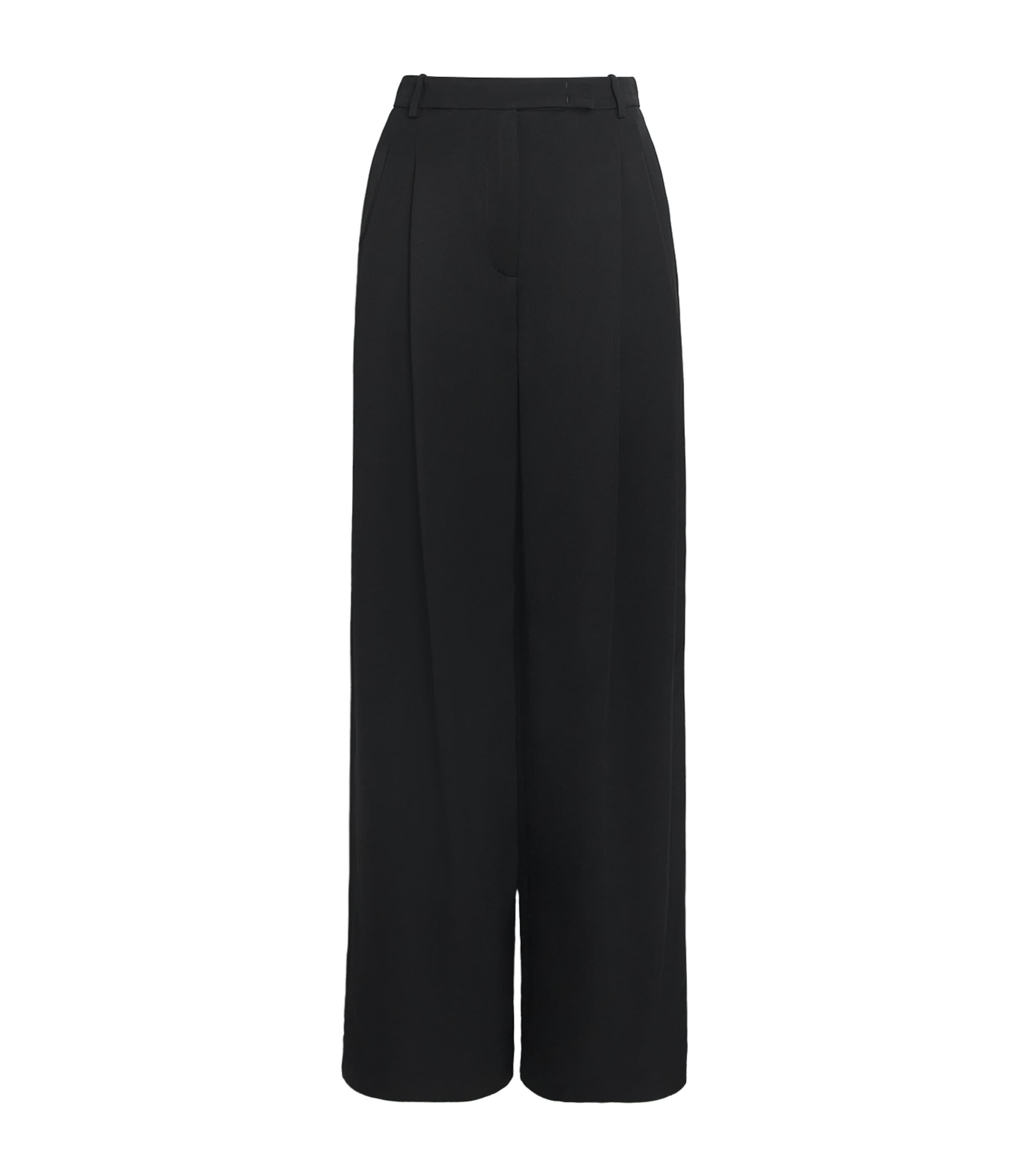 Eleventy Twill Pleated Straight Trousers by ELEVENTY