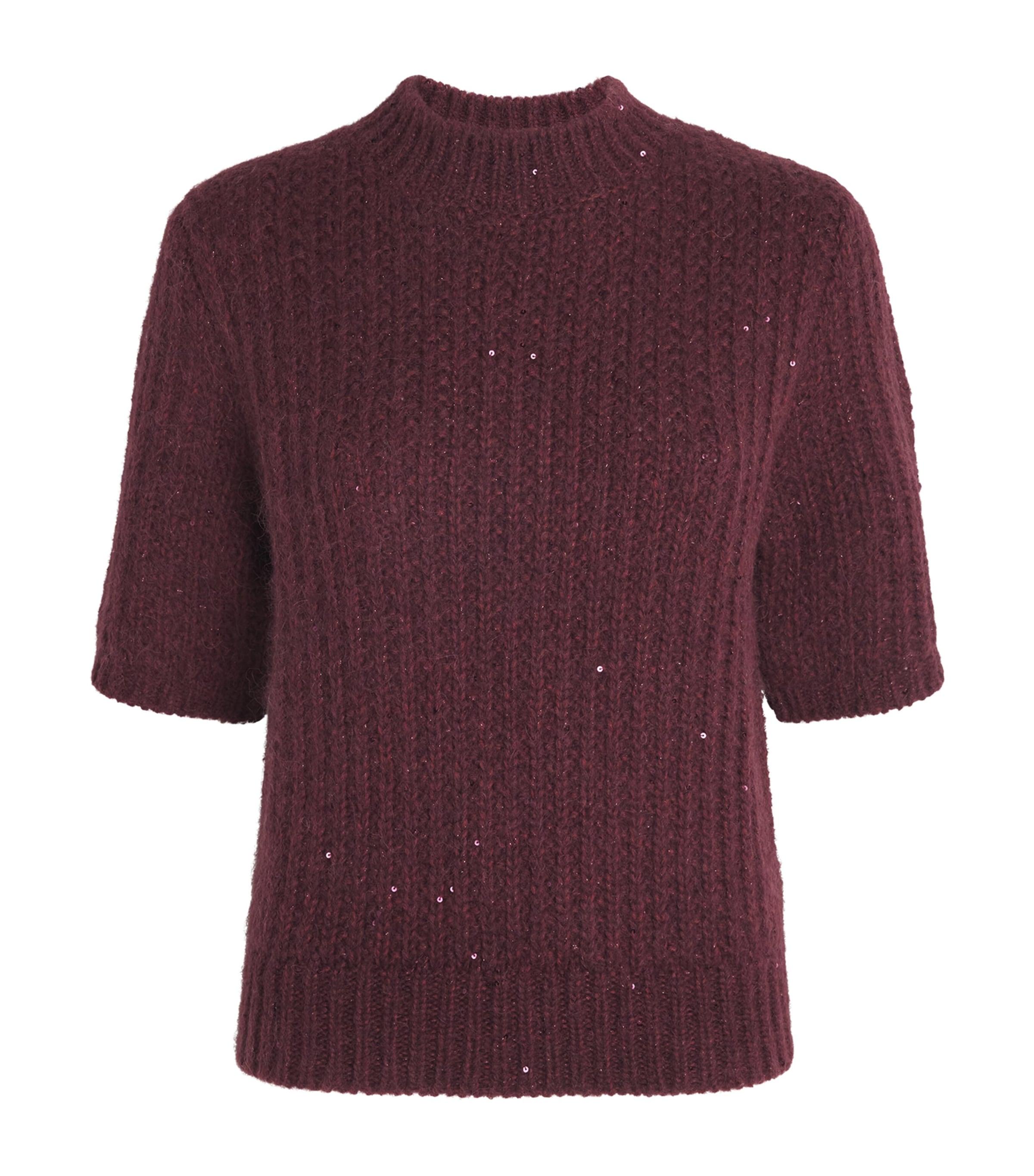 Eleventy Wool-Blend Sequin Sweater by ELEVENTY