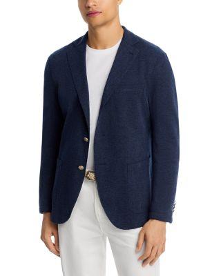 Herringbone Cotton Jersey Soft Jacket by ELEVENTY