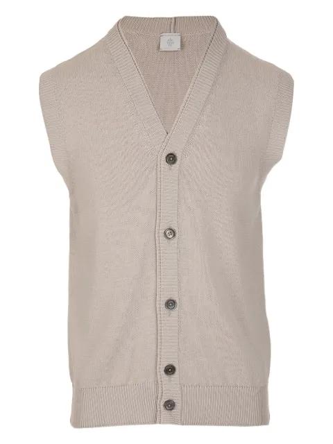 V-neck buttoned gilet by ELEVENTY