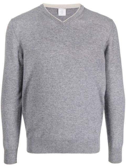 V-neck cashmere jumper by ELEVENTY