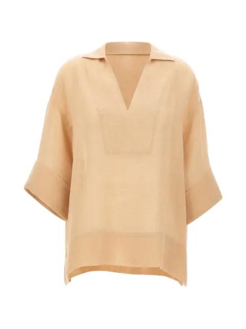 V-neck short-sleeved blouse by ELEVENTY