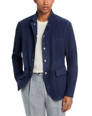 Waxed Suede Travel Jacket by ELEVENTY