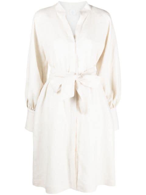 belted linen dress by ELEVENTY