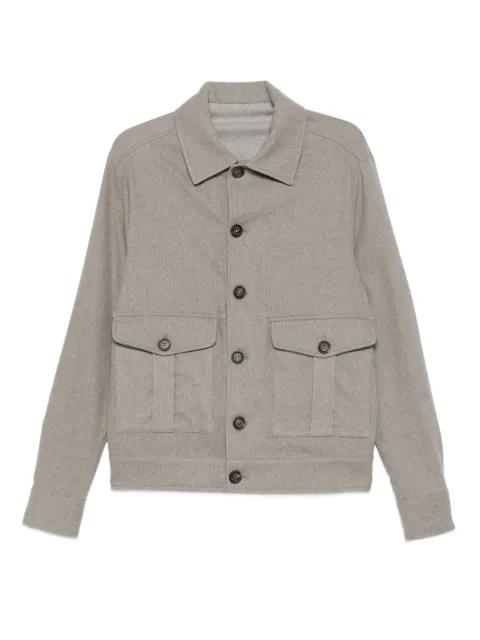 button-fastening flap-pocket jacket by ELEVENTY