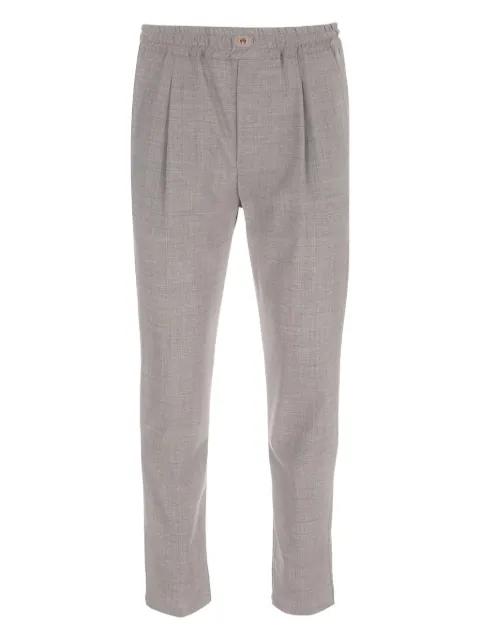 button pleat trousers by ELEVENTY