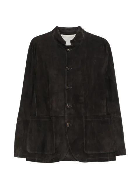 button sheep suede jacket by ELEVENTY