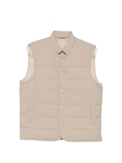 buttoned quilted gilet by ELEVENTY