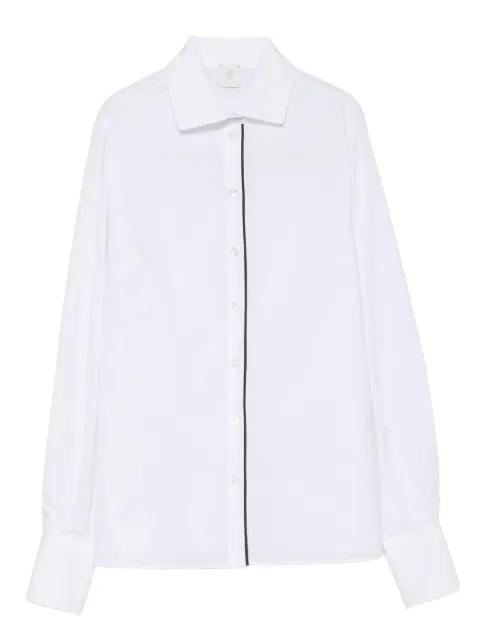 central-seam cotton-blend shirt by ELEVENTY