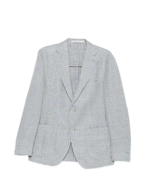 checked single-breasted blazer by ELEVENTY
