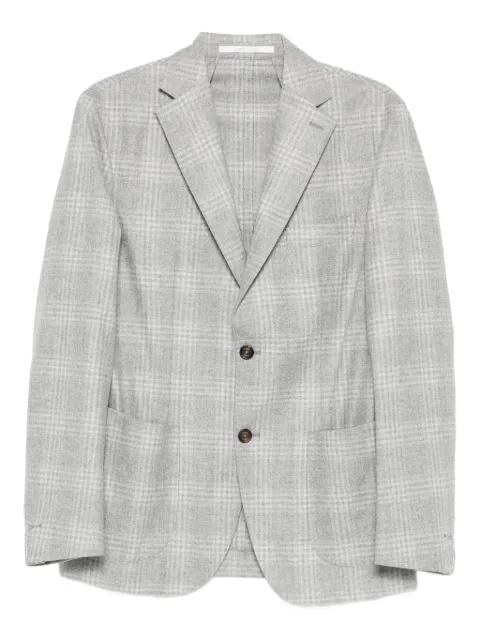 checked single-breasted blazer by ELEVENTY