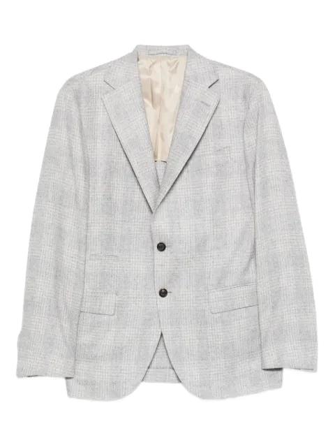 checked single-breasted blazer by ELEVENTY