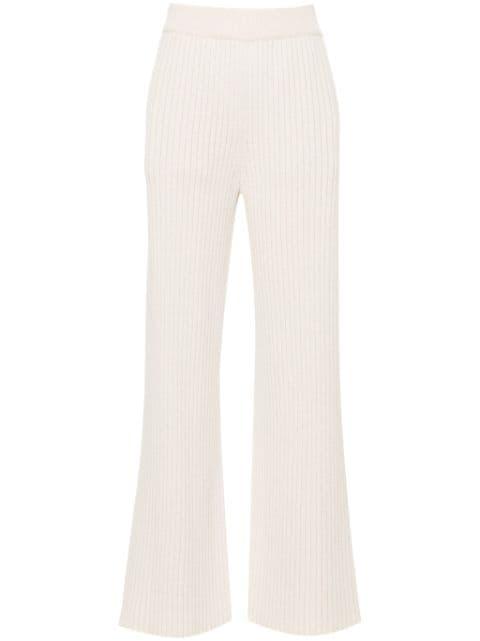 chunky-ribbed trousers by ELEVENTY