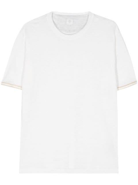 contrast-trim T-shirt by ELEVENTY