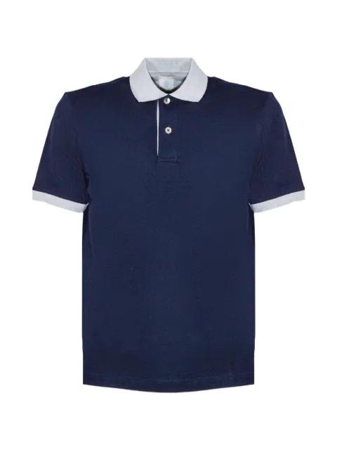 contrast-trim polo shirt by ELEVENTY