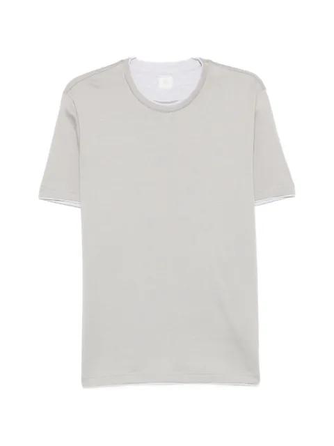 contrast-trim short-sleeve T-shirt by ELEVENTY