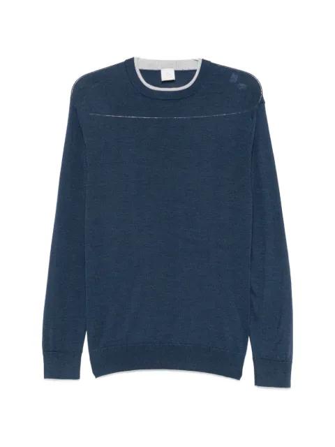 contrast-trim sweater by ELEVENTY