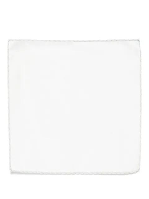 contrasting-trim pocket square by ELEVENTY
