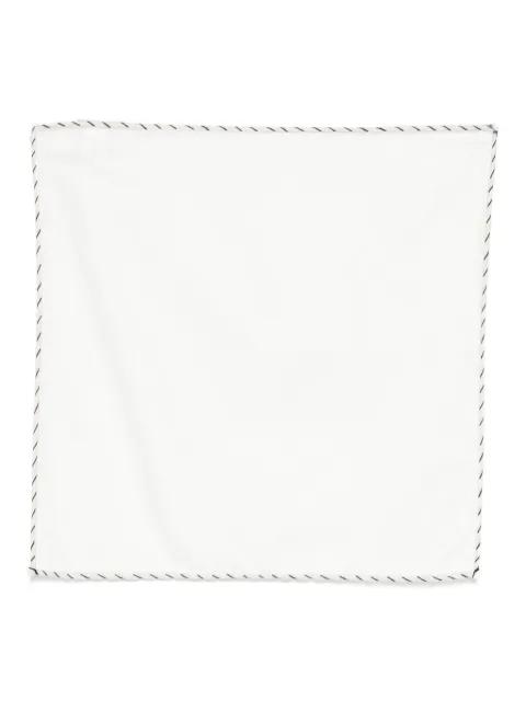 contrasting-trim pocket square by ELEVENTY