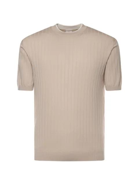 cotton ribbed T-shirt by ELEVENTY