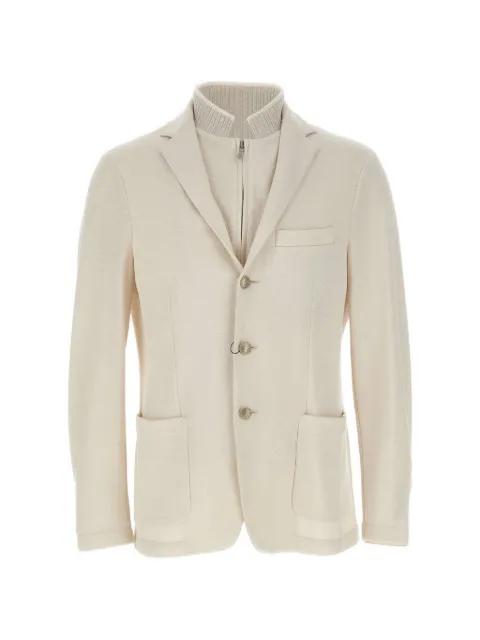 detachable bib single-breasted blazer by ELEVENTY