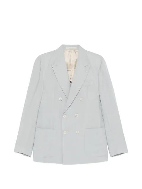 double-breasted linen suit by ELEVENTY