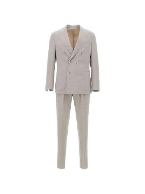 double-breasted patch pocket suit by ELEVENTY