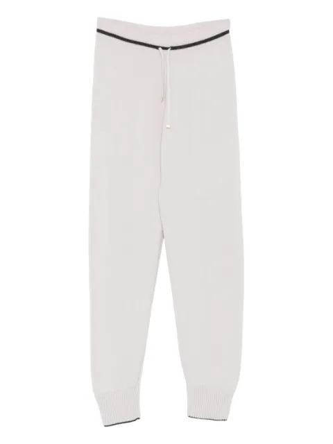 drawstring knitted track pants by ELEVENTY