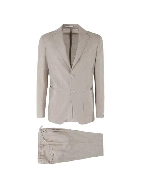 drawstring-waist notched-lapel suit by ELEVENTY