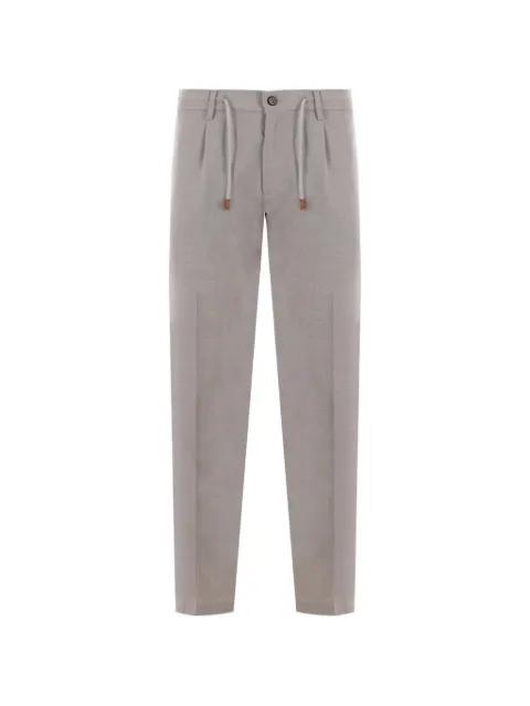 drawstring-waist pleated trousers by ELEVENTY