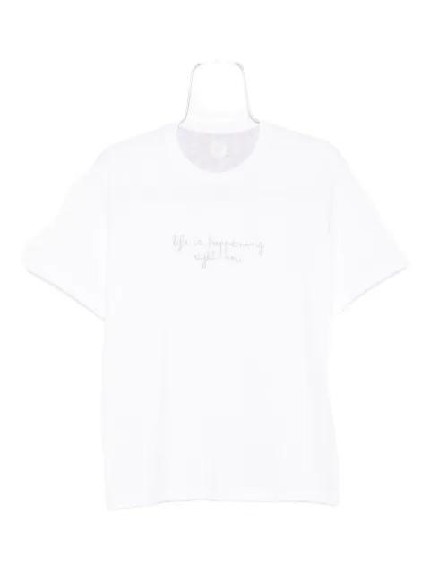 embroidered crew-neck T-shirt by ELEVENTY