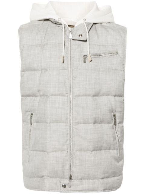 feather-down padded gilet by ELEVENTY