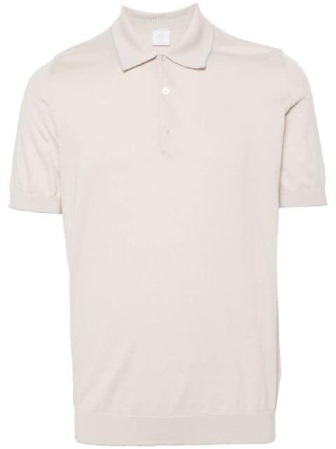 fine-ribbed polo shirt by ELEVENTY